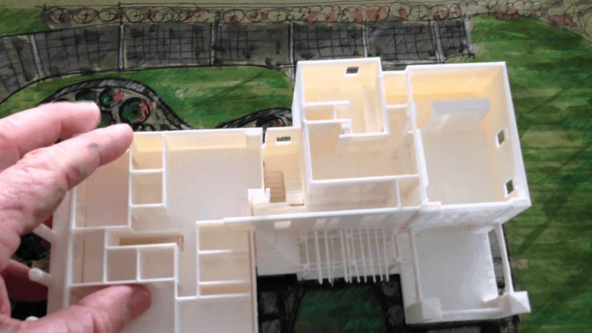 Architecture Layout of the building in the 3D Model