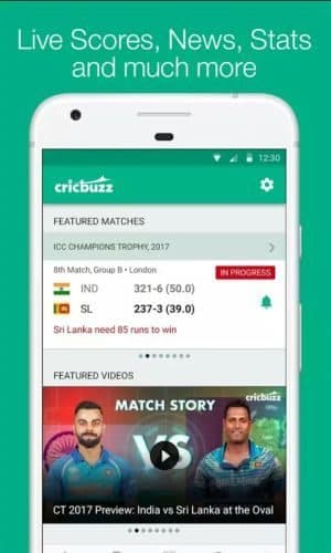 CRICKBUZZ app