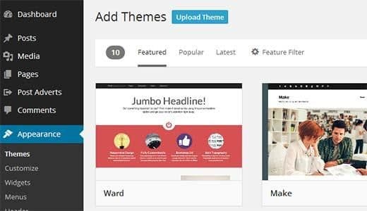 Uploading a WordPress Theme Zip file