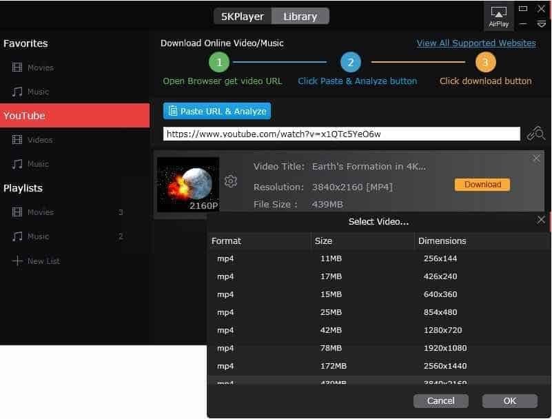 5k player download videos 5