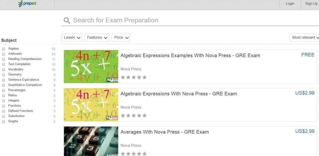 subject searching for gre-min