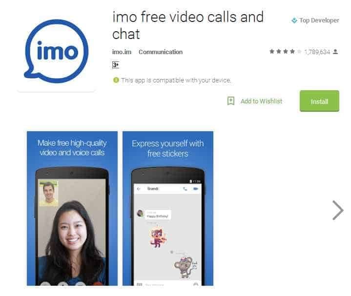 imo for pc in google play store