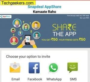 snapdeal App share