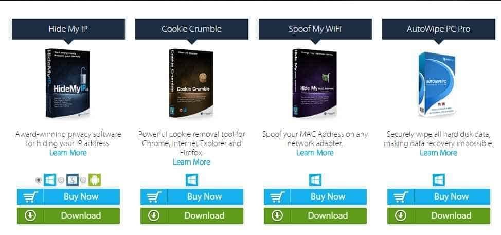 Hide My IP product