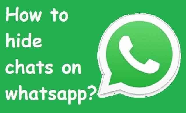 How to hide conversation on whatsapp
