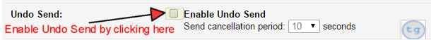 gmail undo send