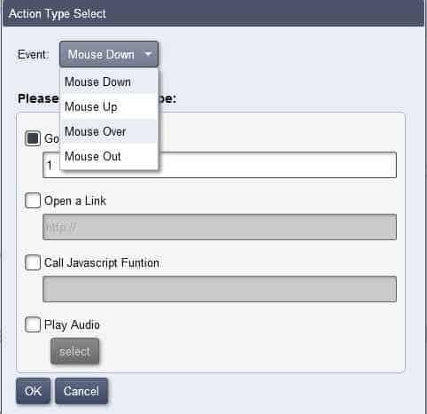 Events in flipbook