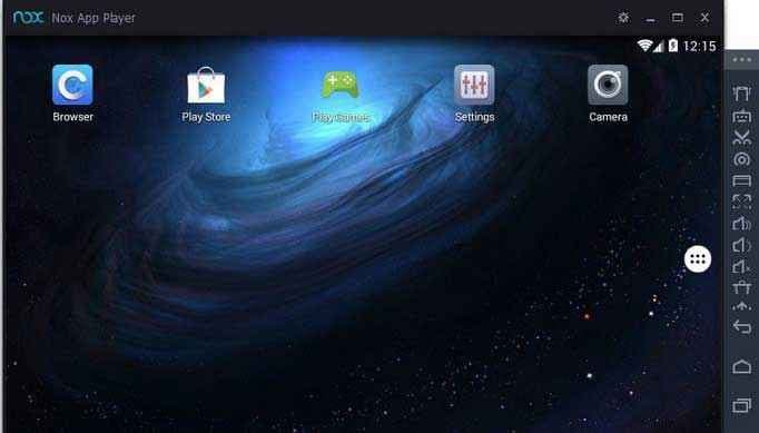 nox app player home screen