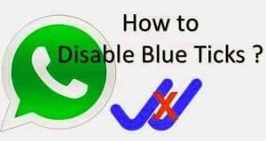 disable blue ticks- whatsapp tricks