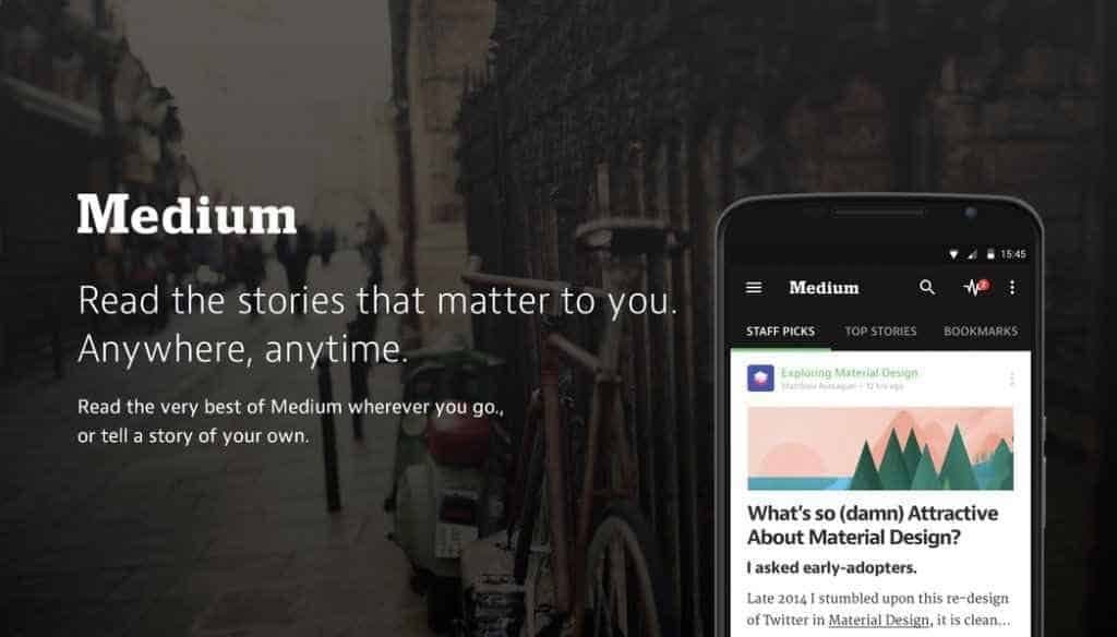 Medium app for android