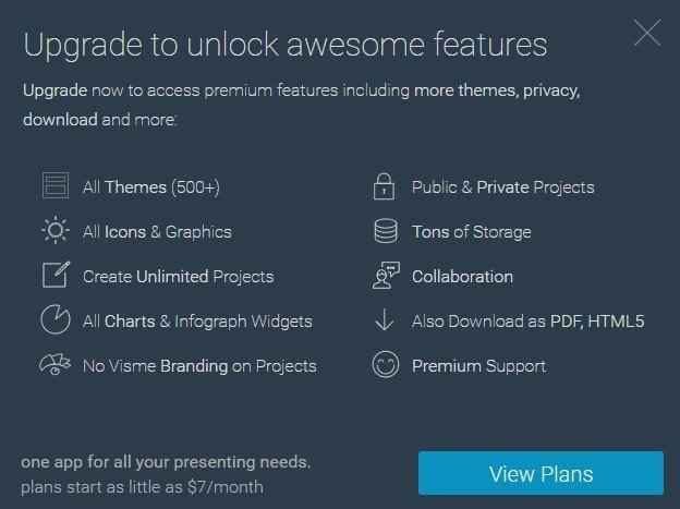 plans for visme
