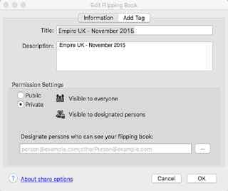 Extra Privacy layer in flipbok