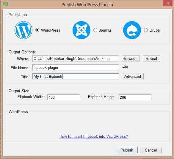 Publishing wordpress plugin