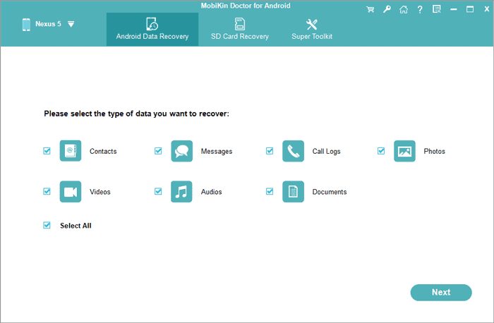 select file types for scanning
