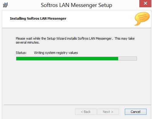 installing progress
